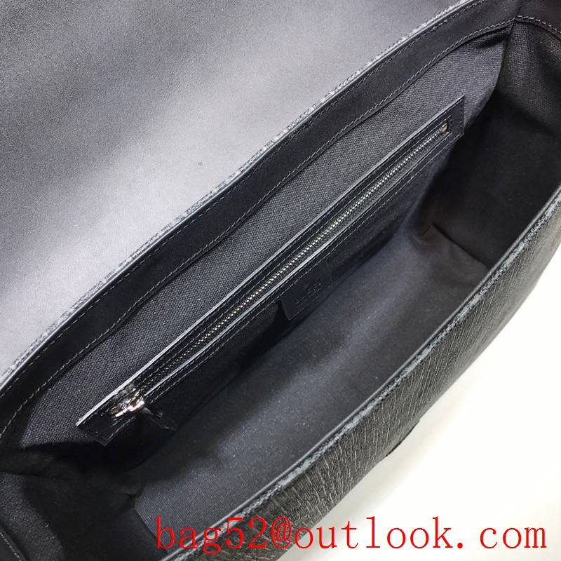 Gucci men gray large GG Supreme Classic Messenger Bag