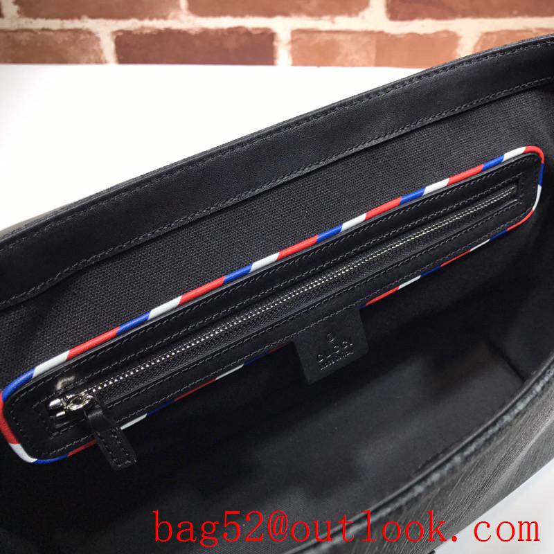 Gucci men Embroidery GG Supreme Men Messenger Bag 