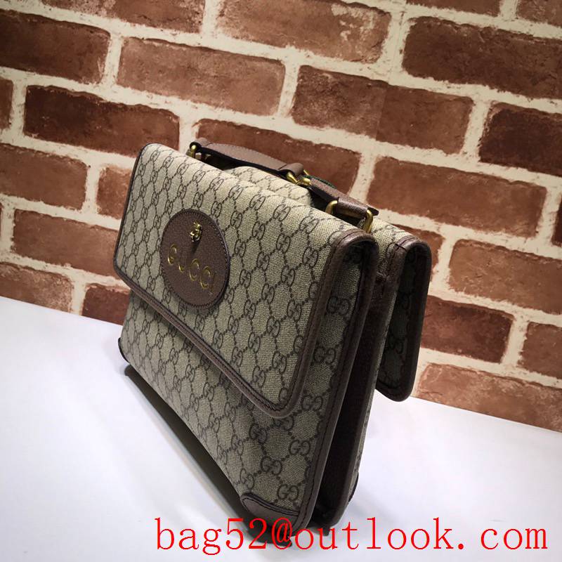 Gucci men Tiger GG Supreme Medium Messenger Bag