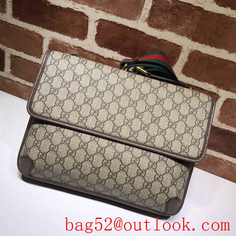 Gucci men Tiger GG Supreme Medium Messenger Bag