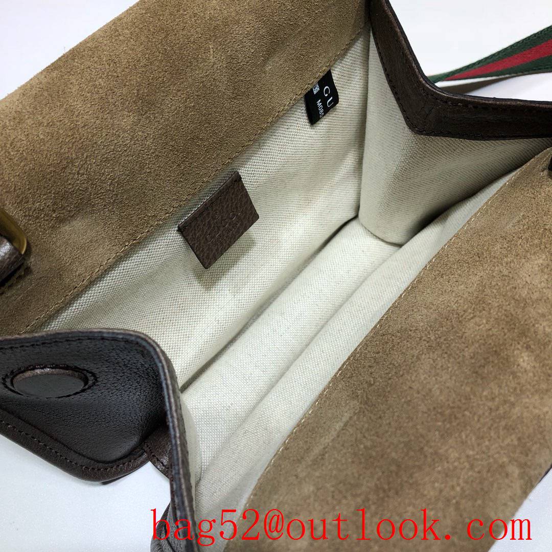 Gucci GG tan suede Supreme Small Men shoulder Bag purse