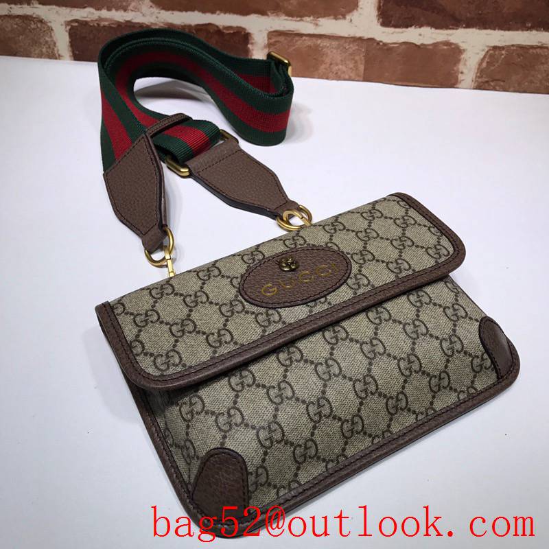 Gucci men small GG Supreme Shoulder Bag purse