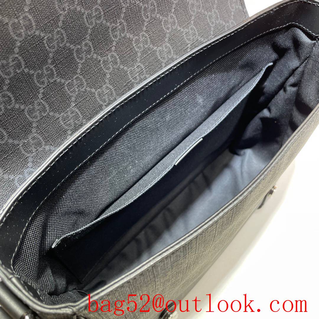 Gucci gray men GG Classic shoulder Messenger Bag