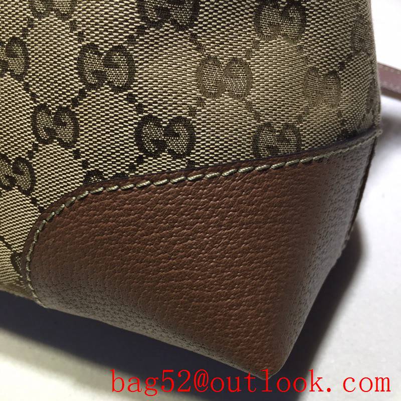 Gucci Bree brown GG Supreme Canvas tote shoulder Bag