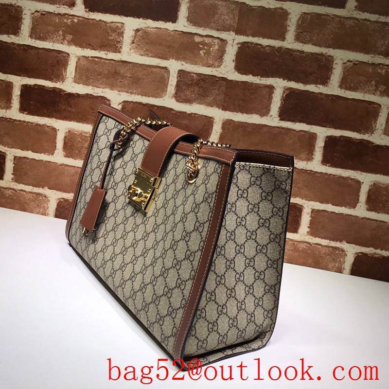 Gucci Padlock GG Medium brown Shoulder tote bag