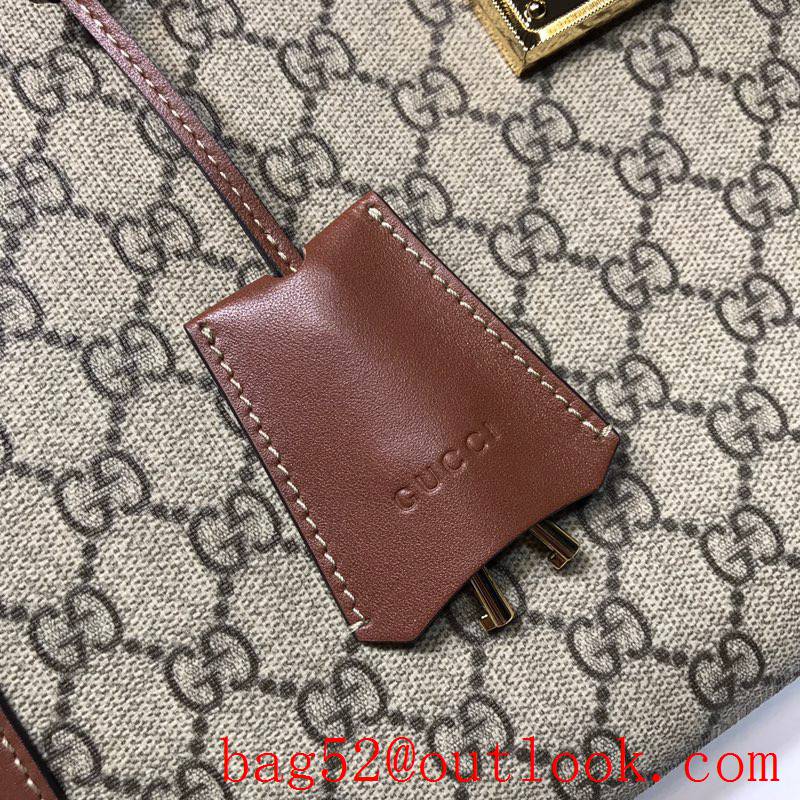 Gucci Padlock GG Medium brown Shoulder tote bag