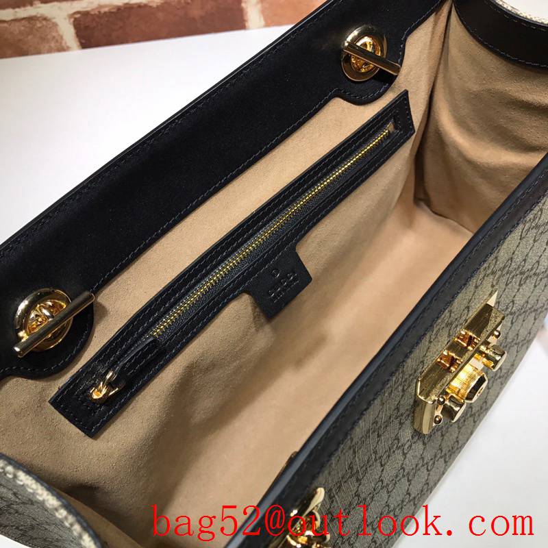 Gucci Padlock GG Medium black Shoulder tote bag