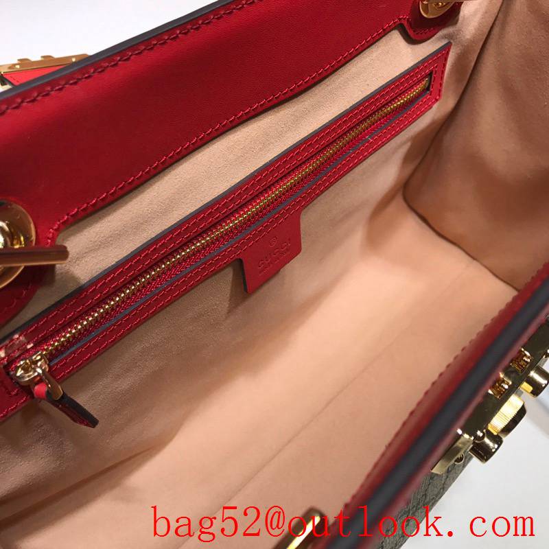 Gucci Padlock GG Medium red Shoulder tote bag