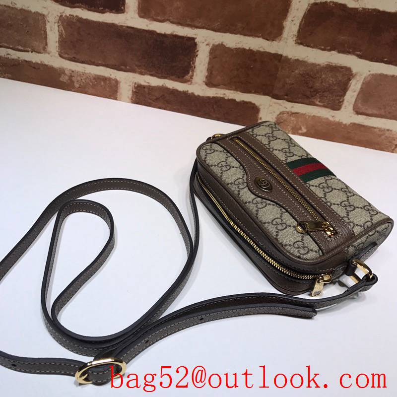 Gucci GG Ophidia brown Mini Shoulder Bag