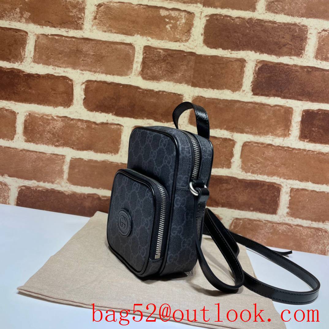 Gucci GG Men Vintage Small mini gray Shoulder Bag