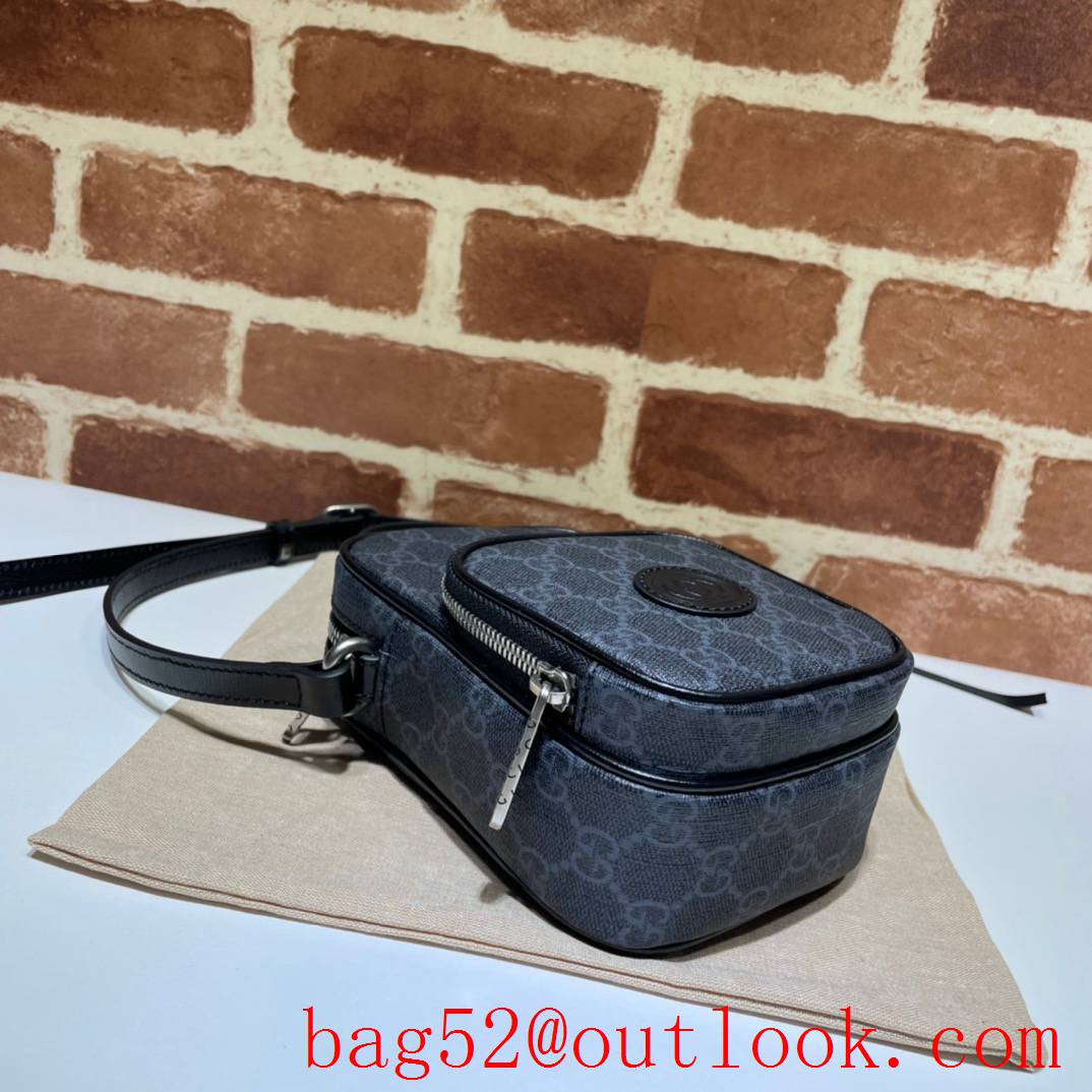 Gucci GG Men Vintage Small mini gray Shoulder Bag