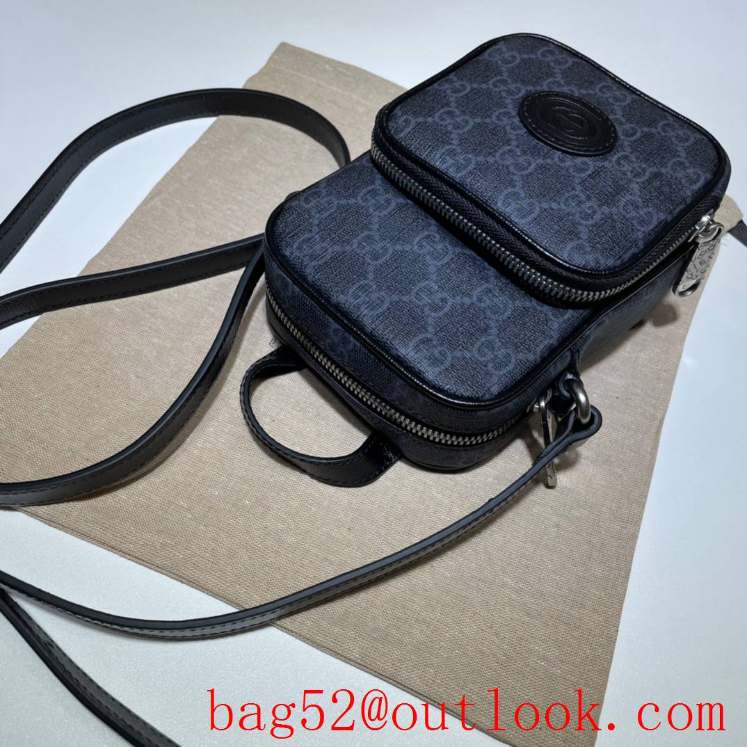 Gucci GG Men Vintage Small mini gray Shoulder Bag