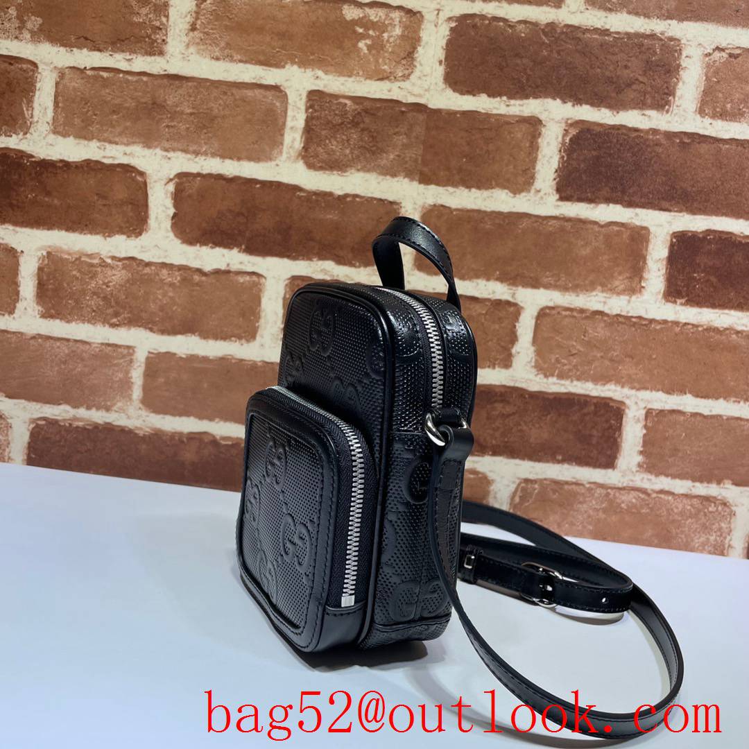 Gucci Signature Mini black Leather GG Shoulder Bag