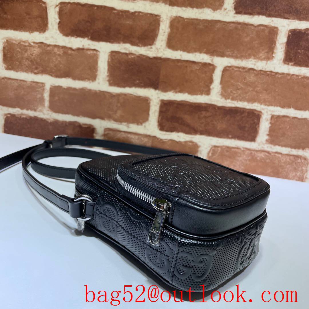 Gucci Signature Mini black Leather GG Shoulder Bag