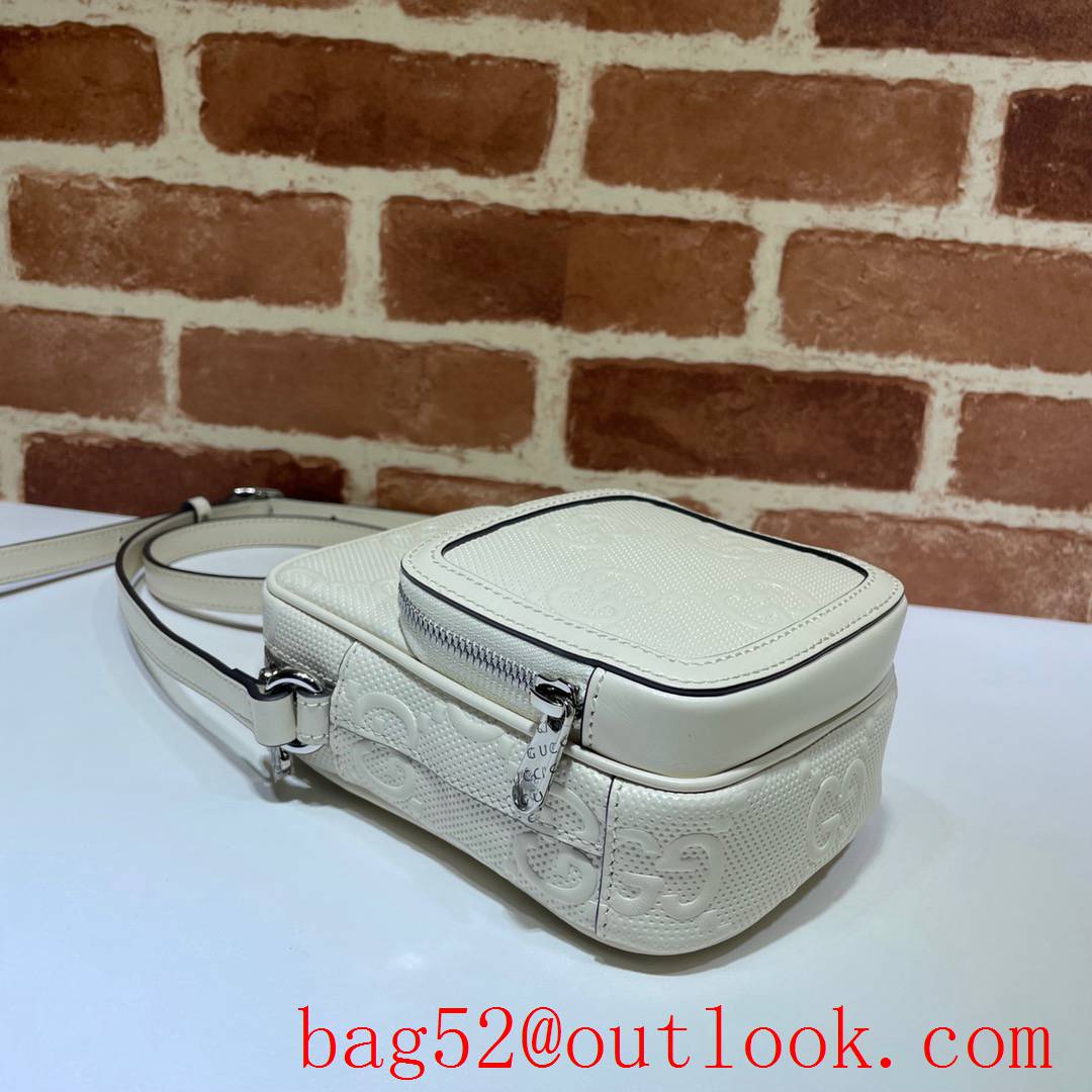 Gucci Signature Mini cream Leather GG Shoulder Bag