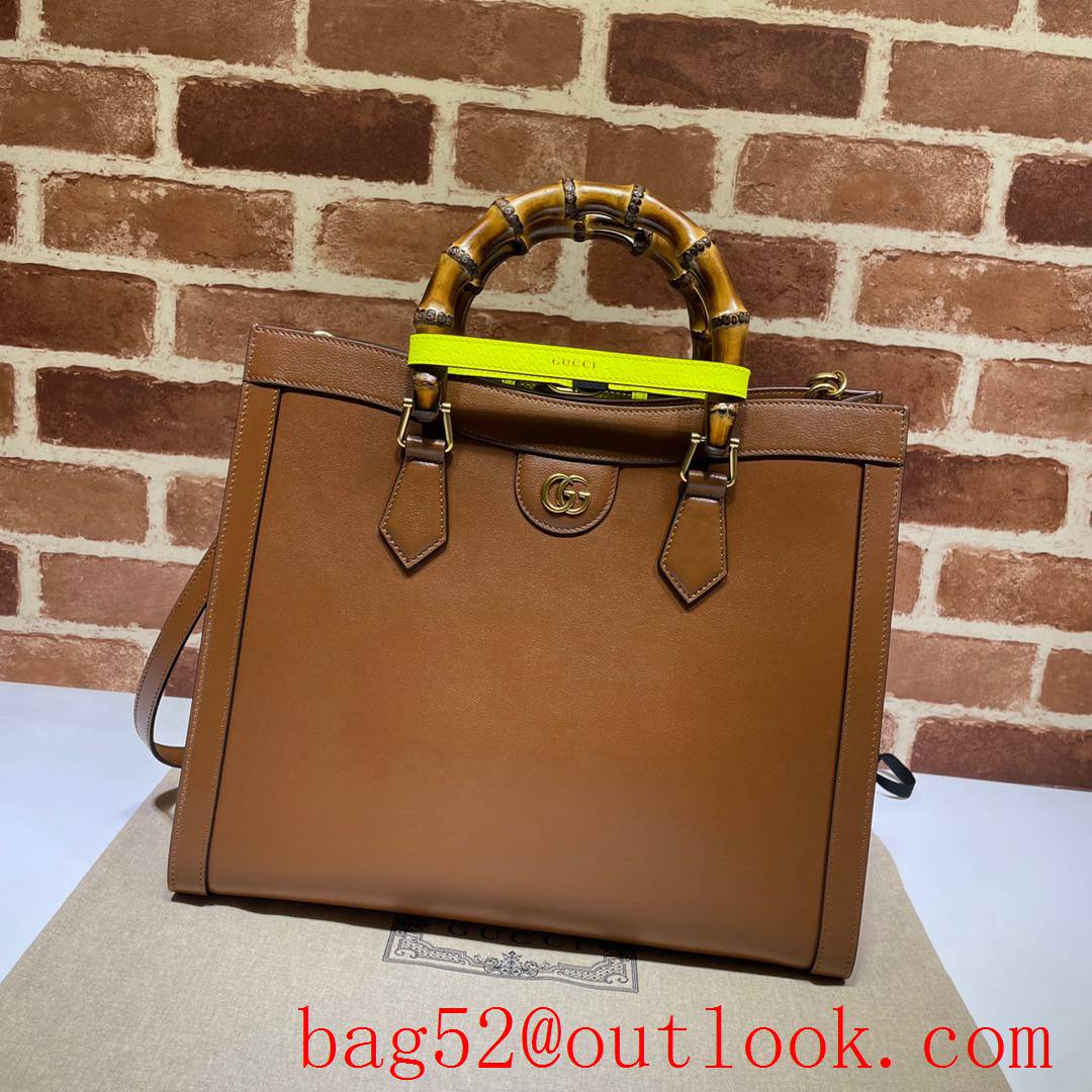 Gucci Diana Medium brown calfskin Tote shoulder Bag