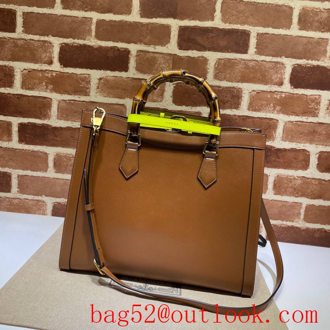 Gucci Diana Medium brown calfskin Tote shoulder Bag