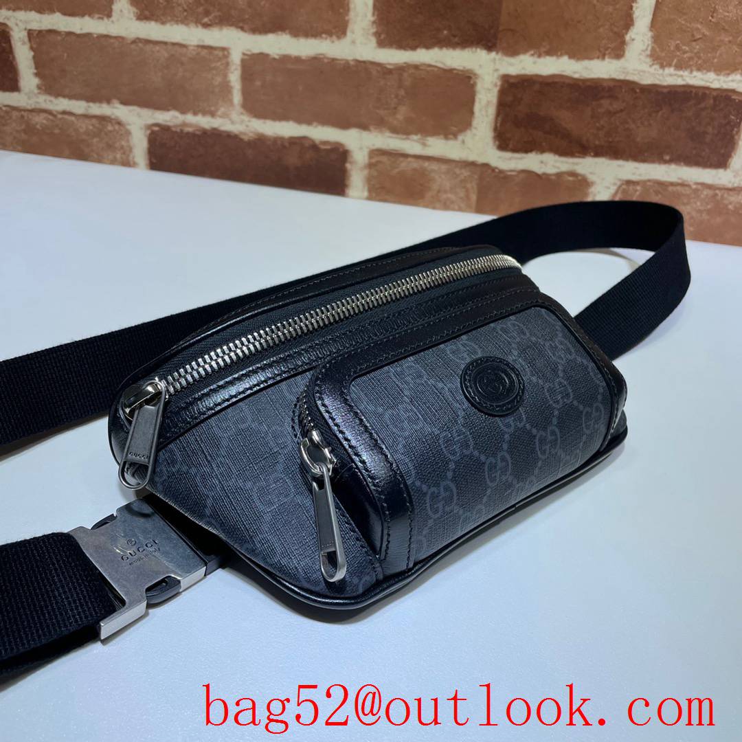 Gucci Supreme small GG Retro gray Belt Bag 