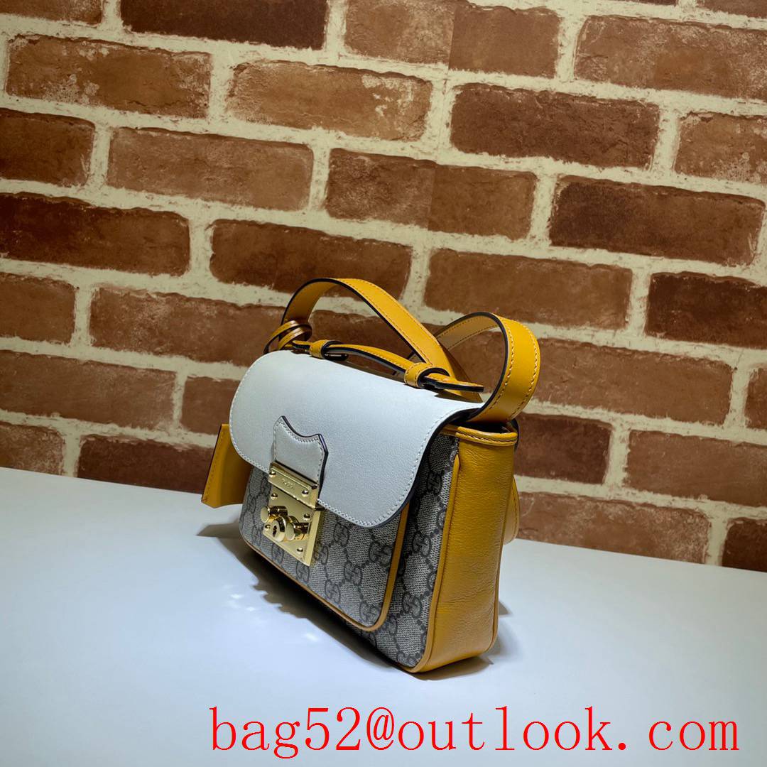 Gucci Padlock Mini tri-white v calfskin Shoulder Bag