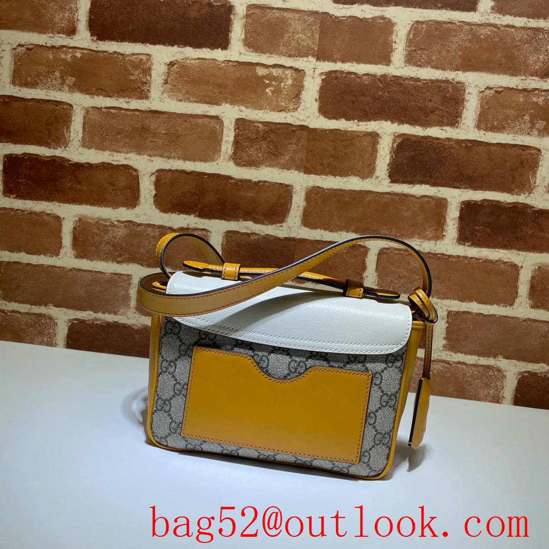 Gucci Padlock Mini tri-white v calfskin Shoulder Bag