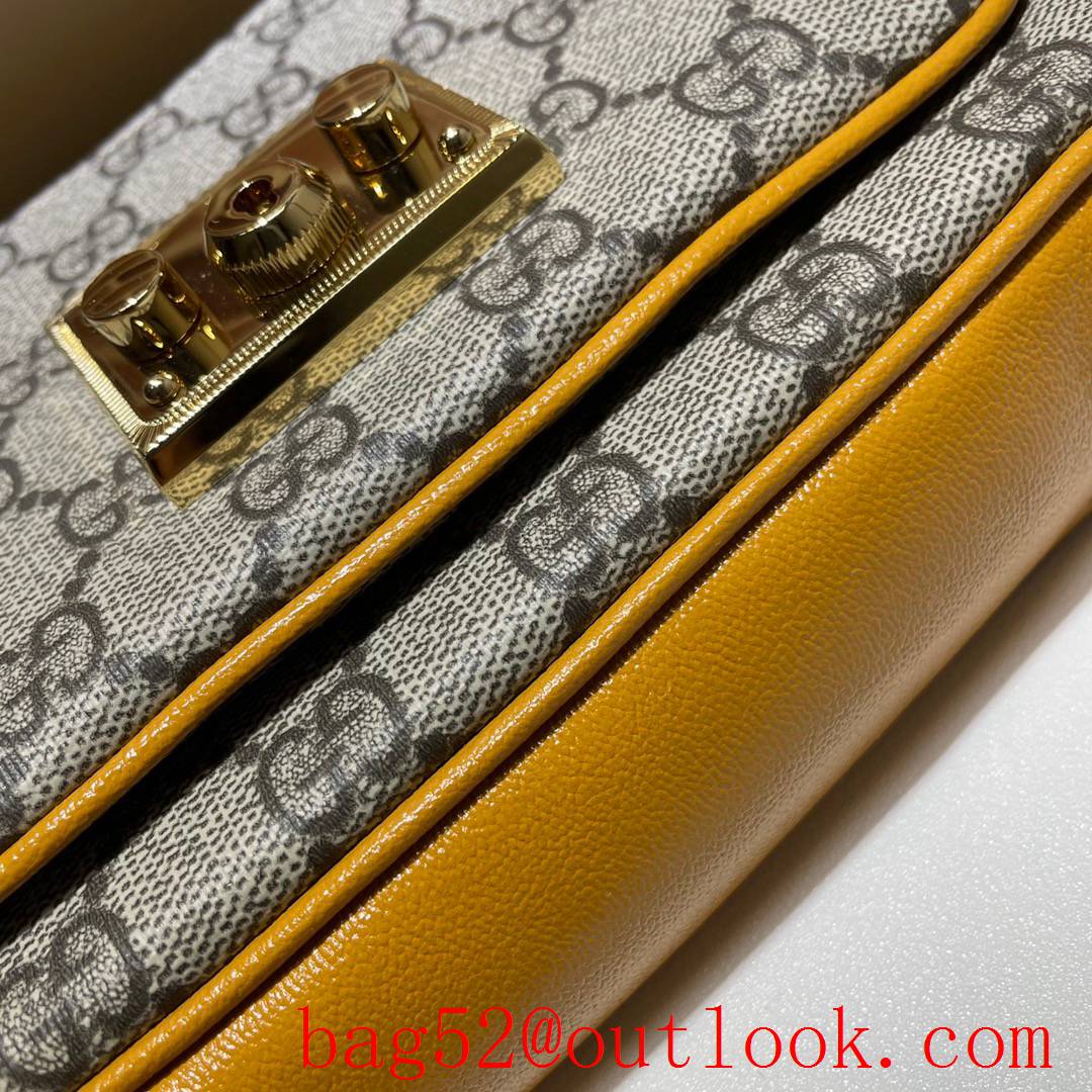 Gucci Padlock Mini tri-white v calfskin Shoulder Bag