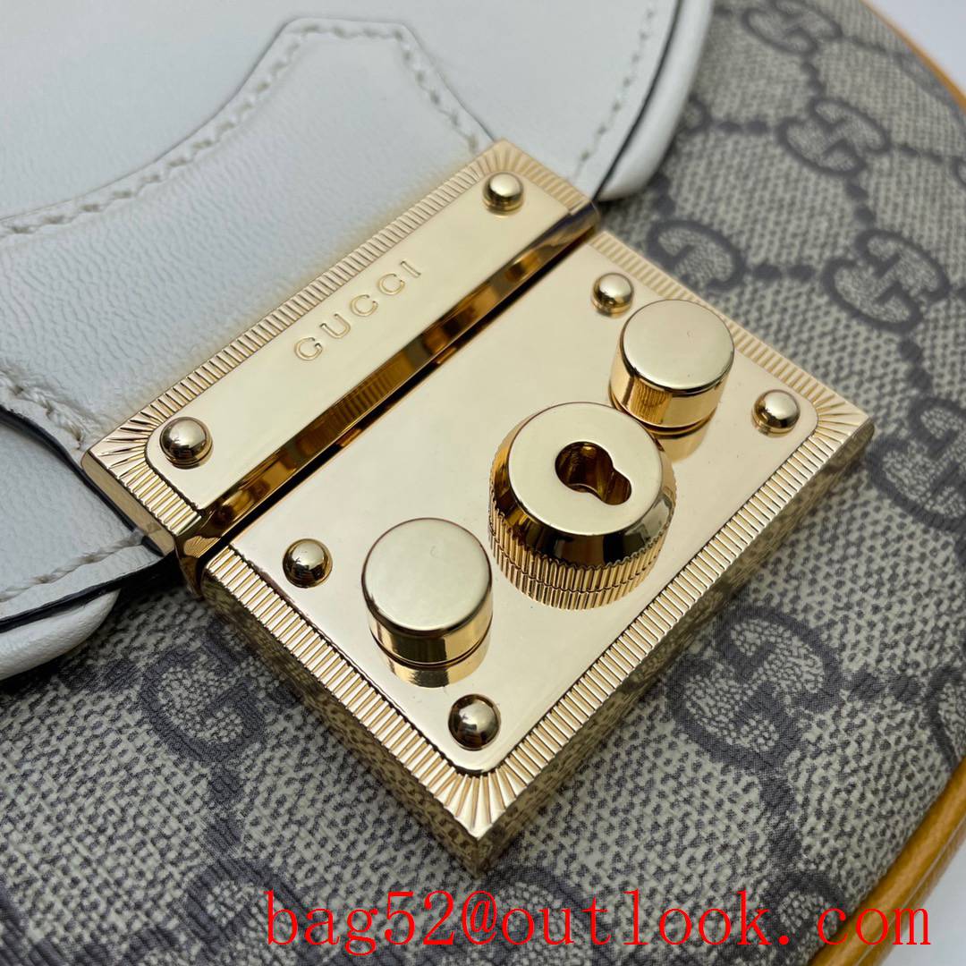 Gucci Padlock Small white Crossbody shoulder Bag