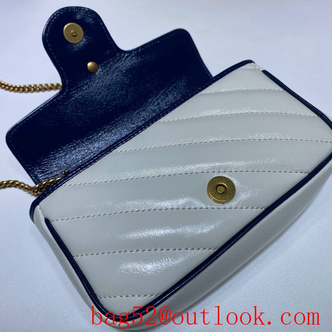 Gucci Marmont GG Mini calfskin cream Shoulder Bag