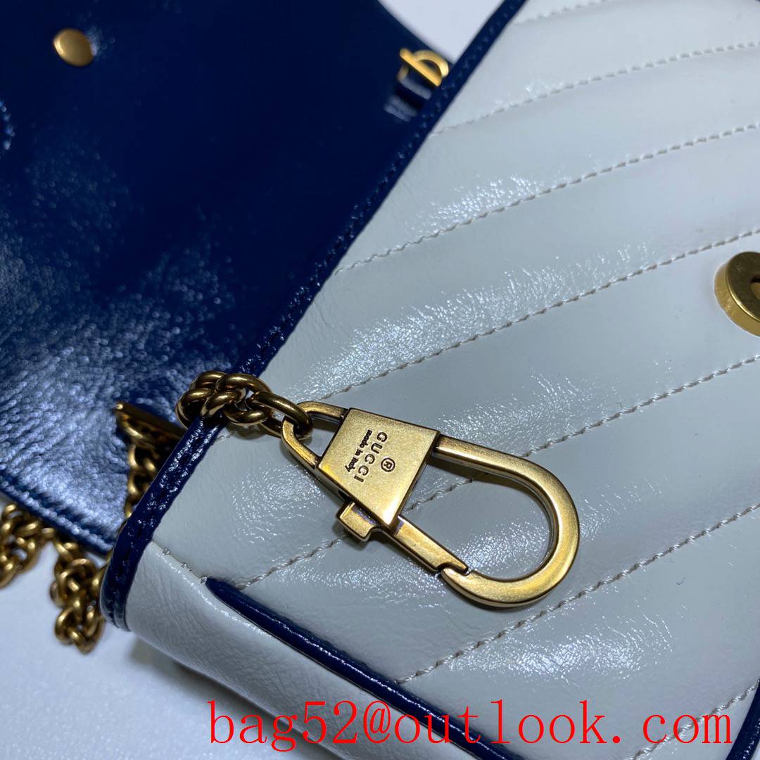 Gucci Marmont GG Mini calfskin cream Shoulder Bag