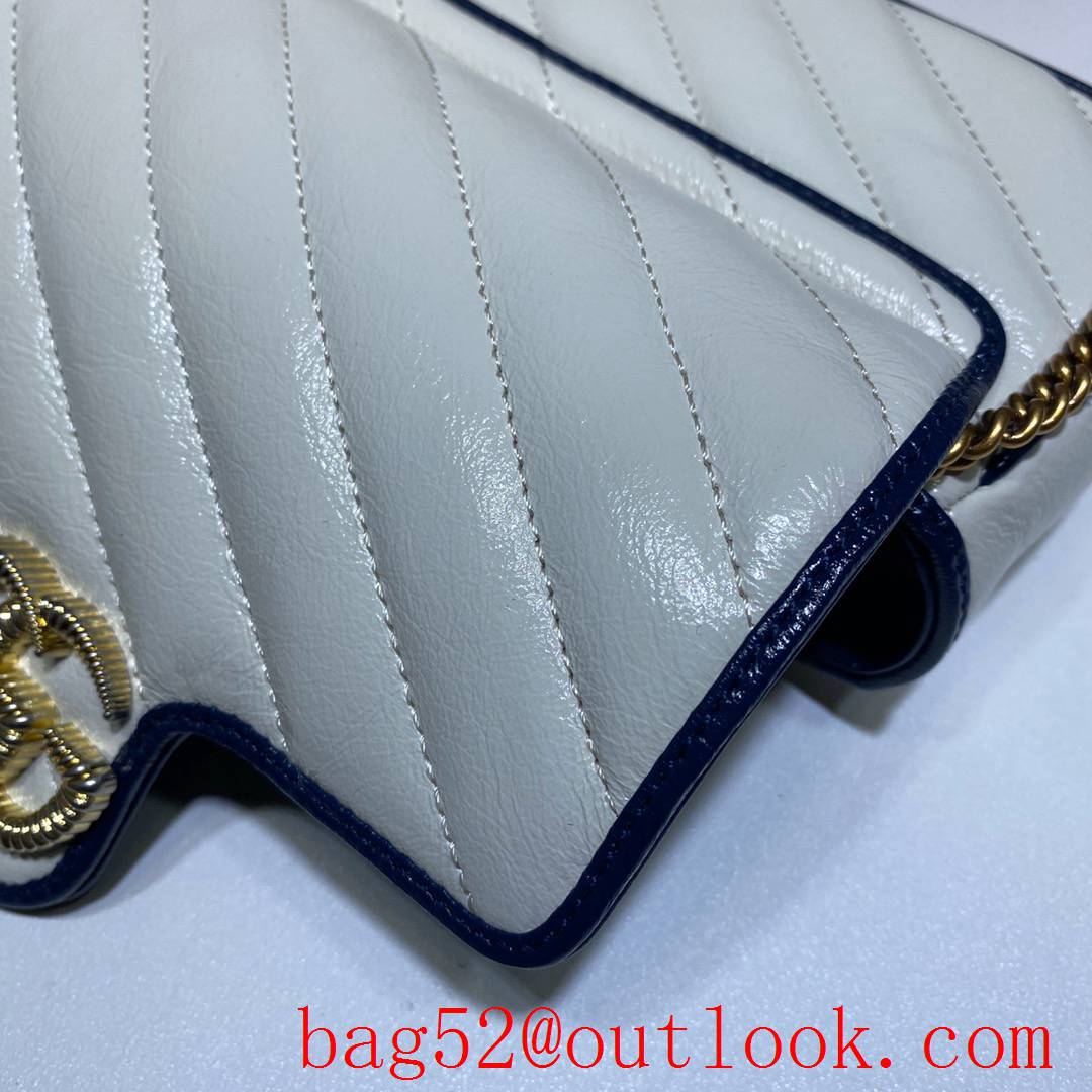 Gucci Marmont GG Mini calfskin cream Shoulder Bag