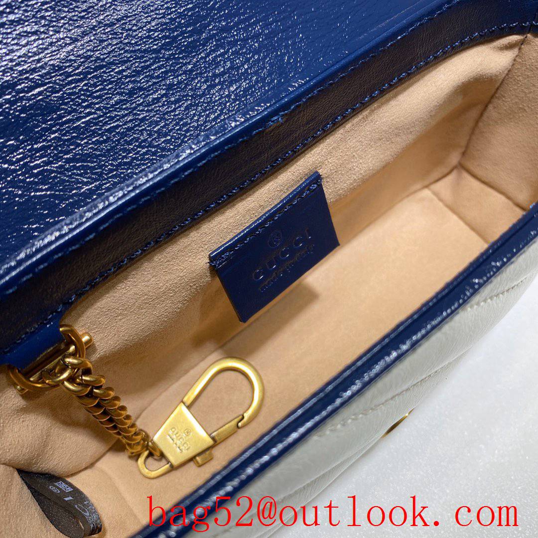 Gucci Marmont GG Mini calfskin cream Shoulder Bag