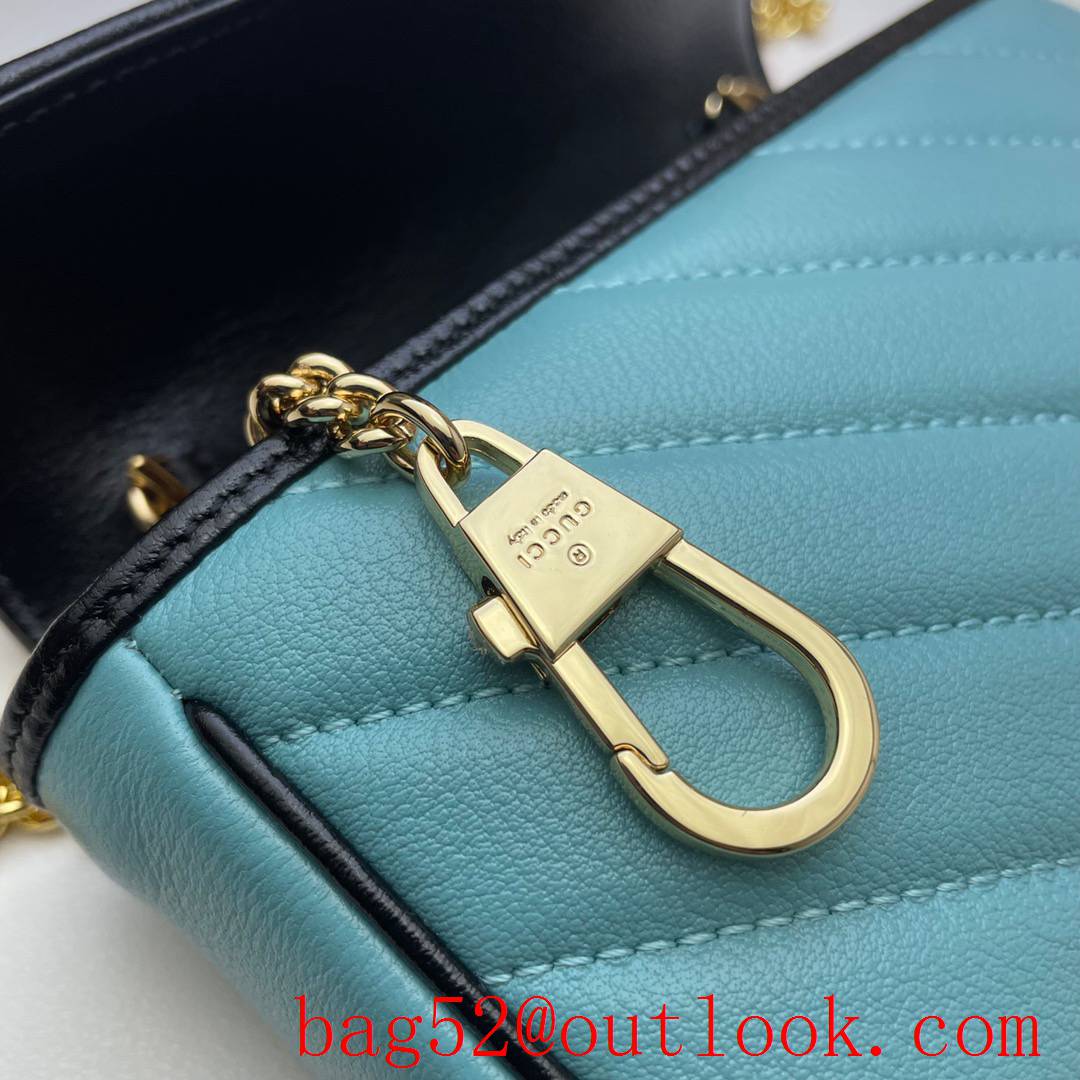 Gucci Marmont GG Mini calfskin beige v blue Shoulder Bag