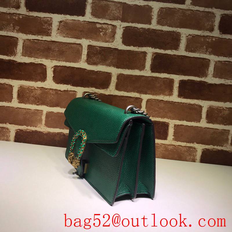 Gucci Dionysus Medium green calfskin Shoulder Bag purse