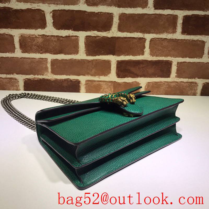 Gucci Dionysus Medium green calfskin Shoulder Bag purse