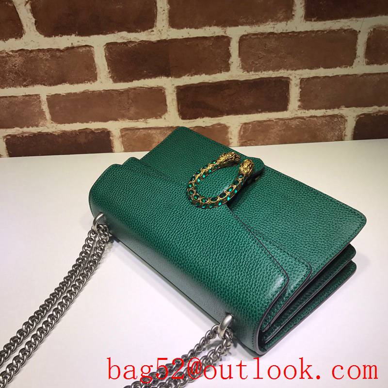 Gucci Dionysus Medium green calfskin Shoulder Bag purse