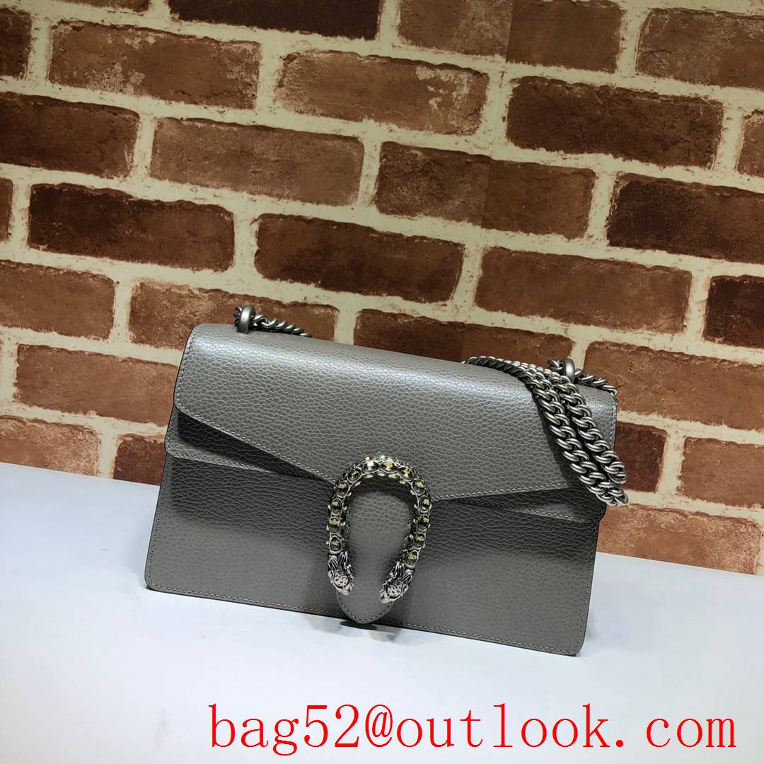 Gucci Dionysus Medium gray calfskin Shoulder Bag purse