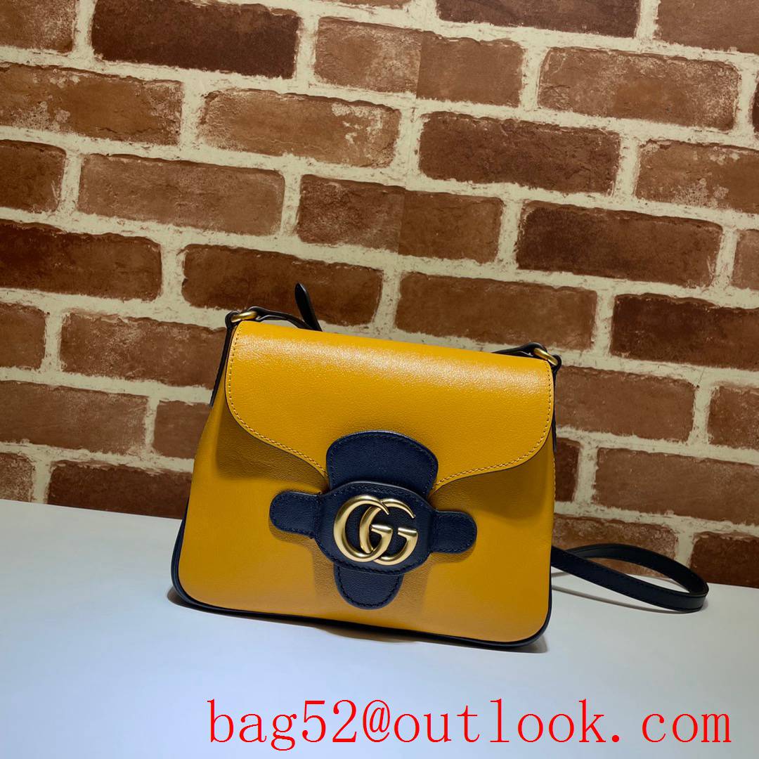 Gucci Epilogue real leather GG yellow Shoulder Bag purse