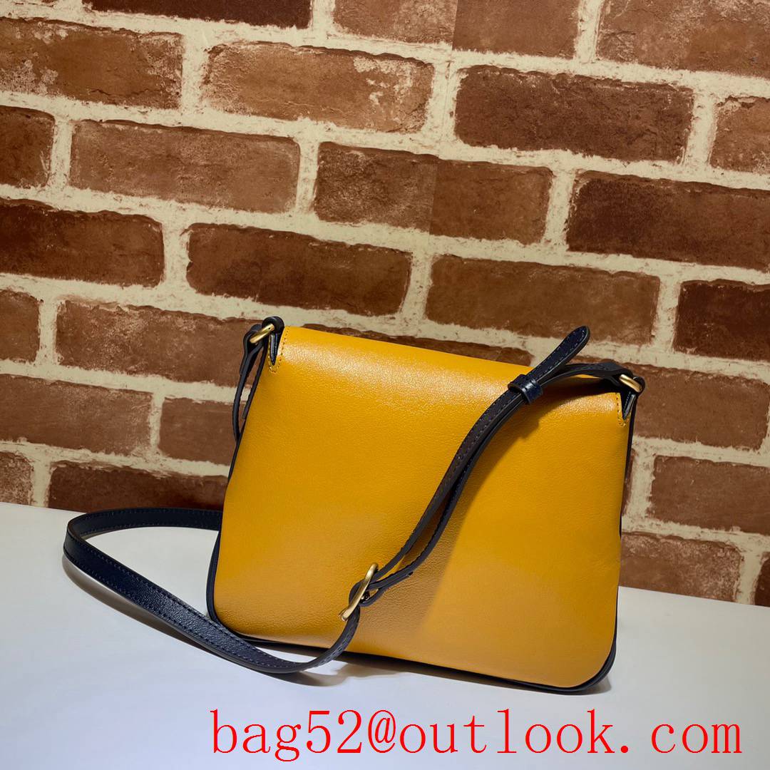 Gucci Epilogue real leather GG yellow Shoulder Bag purse