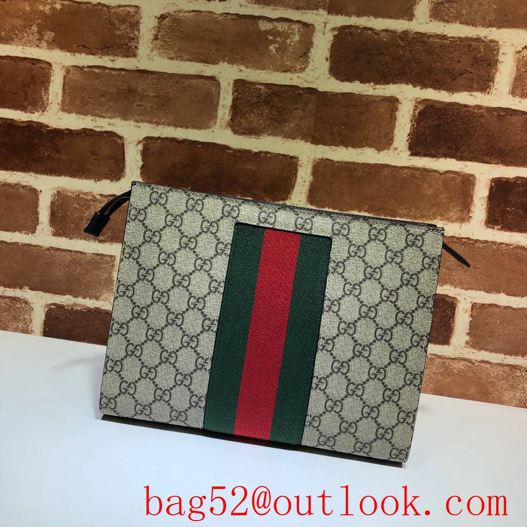 Gucci GG Ophidia Beige Men Clutch Bag Purse