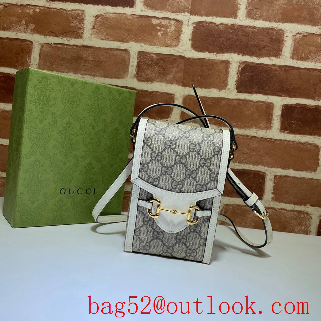 Gucci 1955 Horsebit white Mini Phone Bag