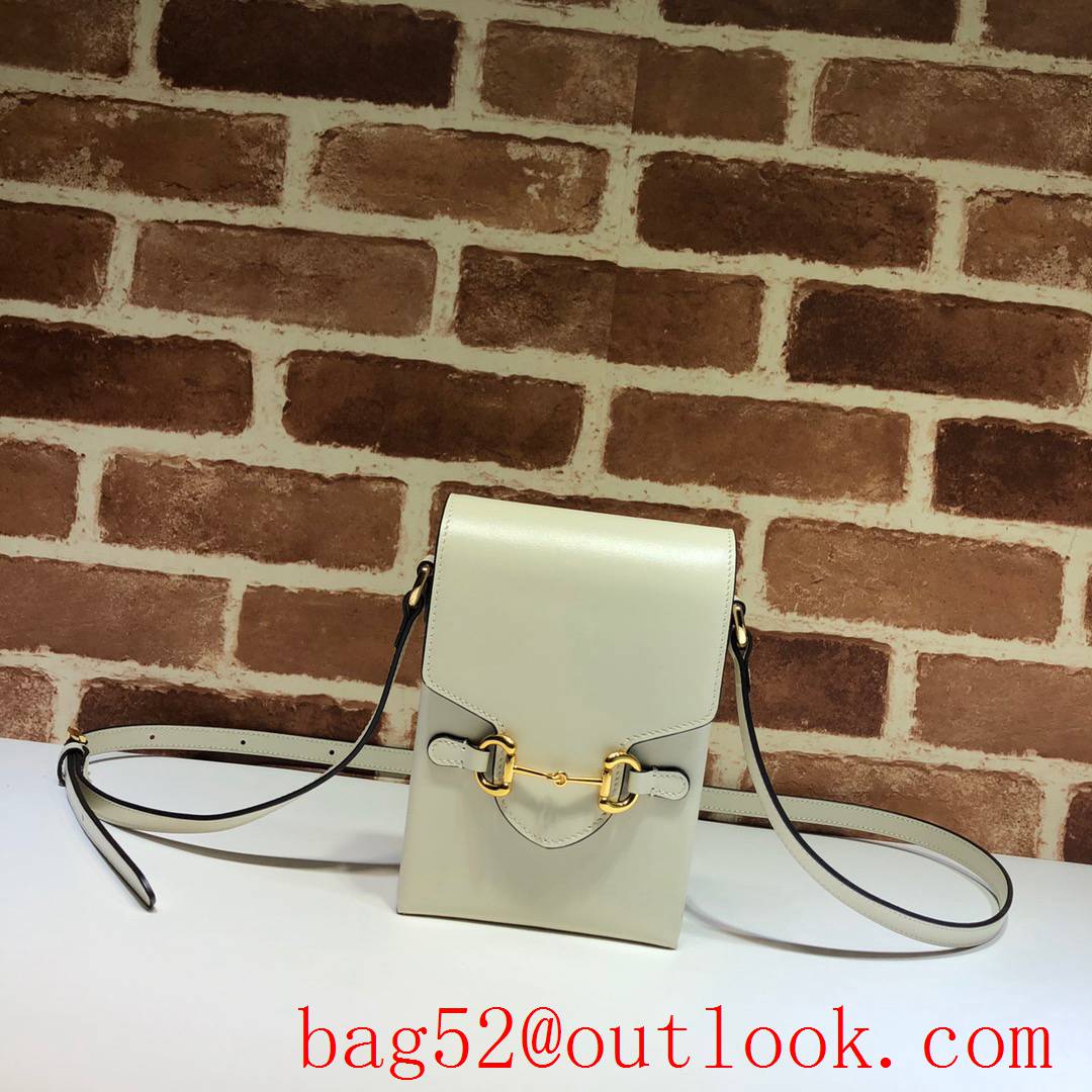 Gucci 1955 Horsebit beige leather Mini Phone Bag
