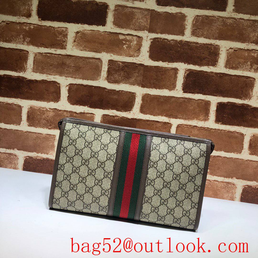 Gucci brown GG Ophidia Clutch Bag Purse