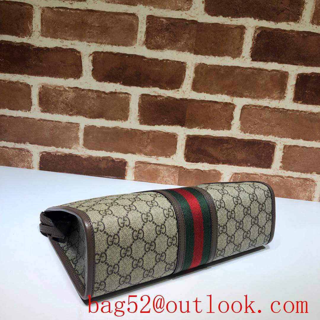 Gucci brown GG Ophidia Clutch Bag Purse