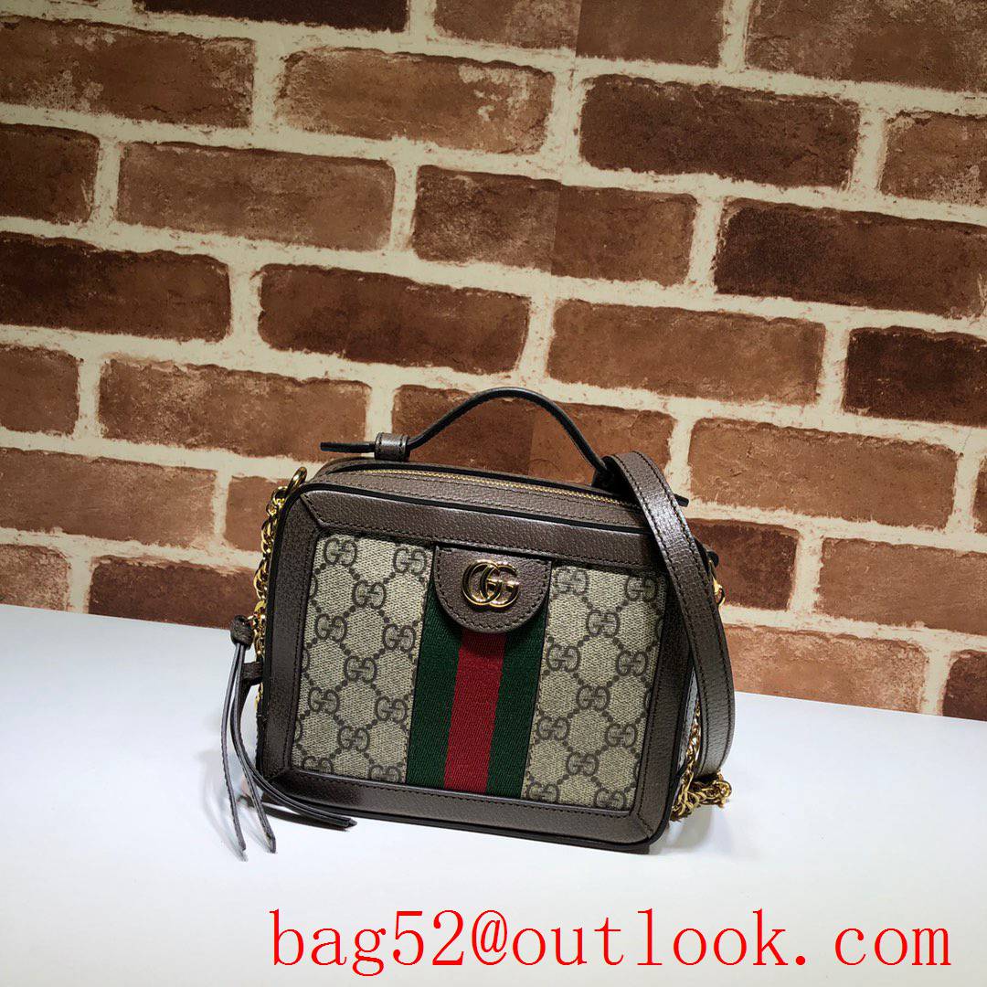 Gucci GG brown Ophidia Mini Shoulder tote Bag purse
