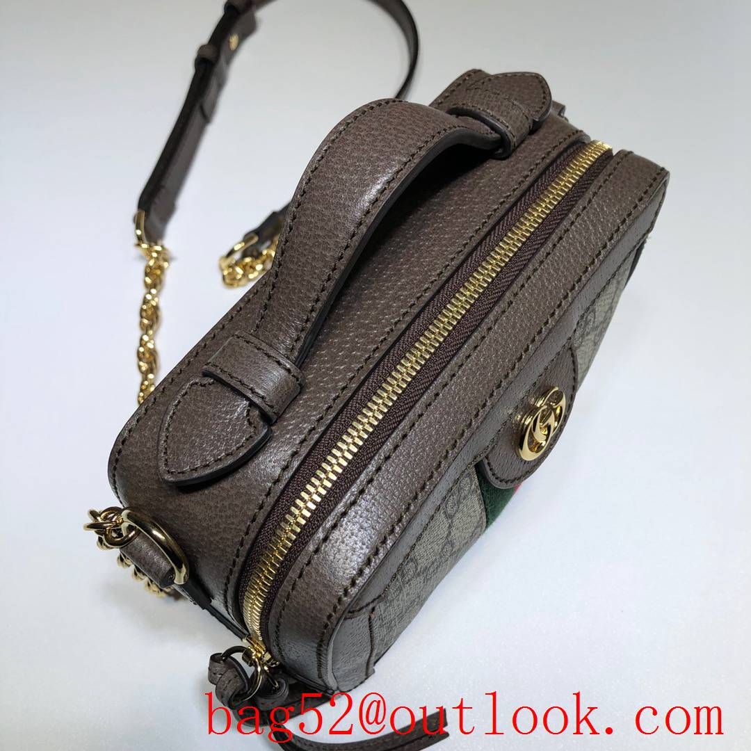 Gucci GG brown Ophidia Mini Shoulder tote Bag purse