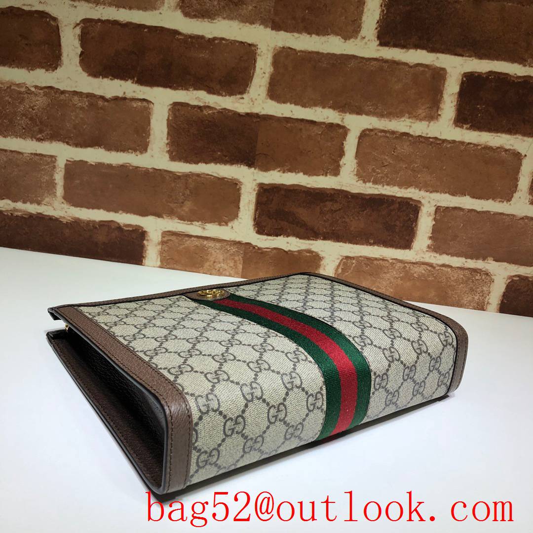 Gucci Ophidia men brown Clutch Bag Purse  