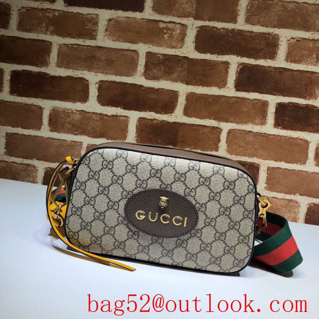 Gucci brown Camera Bag Tiger Head purse