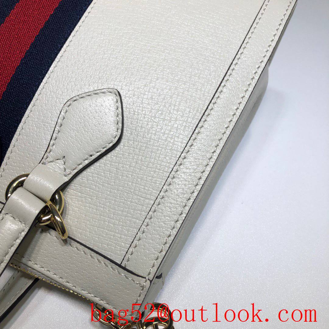 Gucci white Ophidia real leather Small GG Tote shoulder Bag