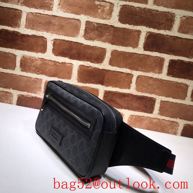 Gucci black Night Courrier Men Belt Bag Purse