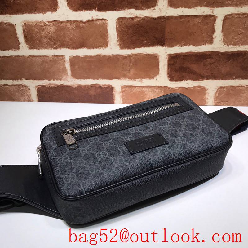 Gucci black Night Courrier Men Belt Bag Purse