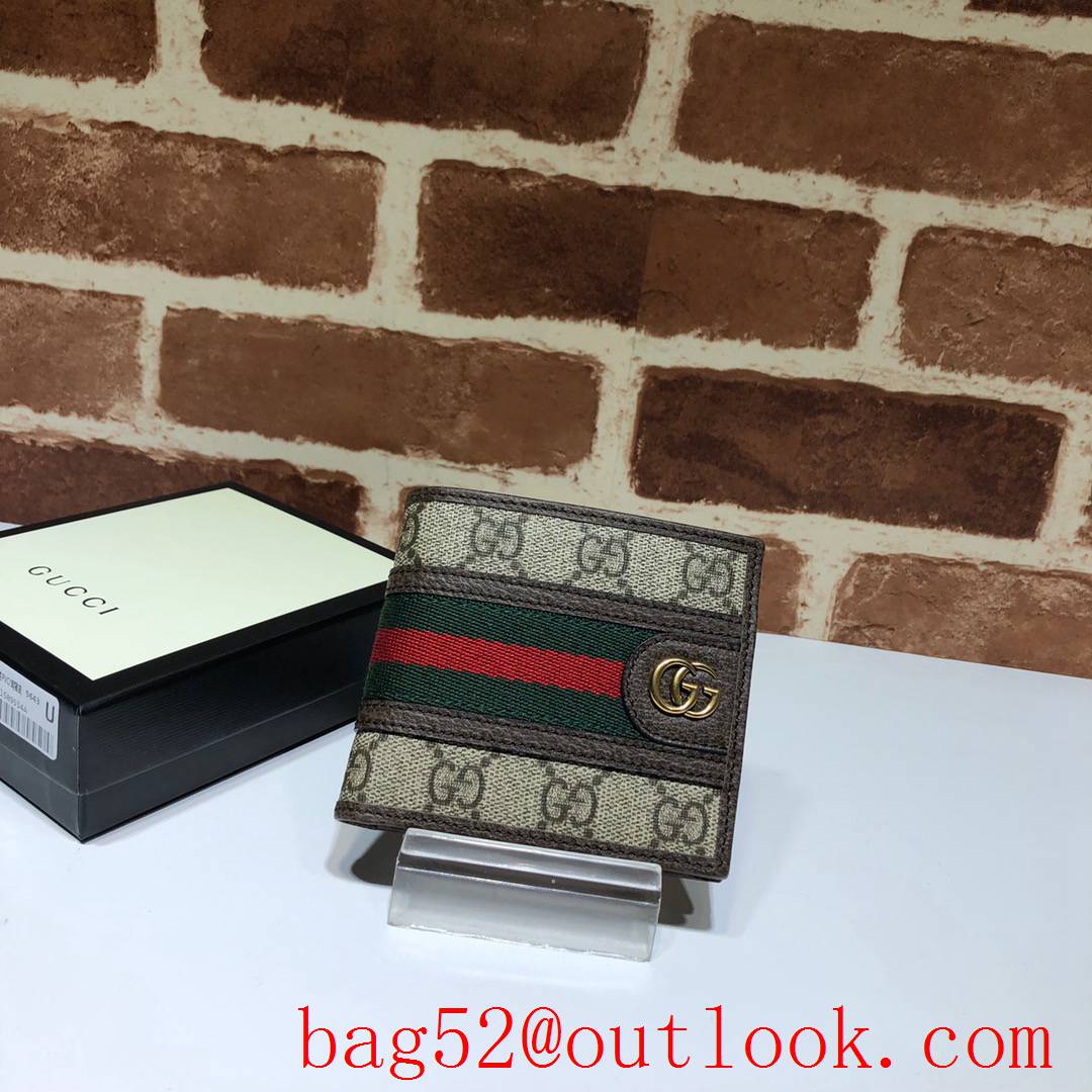 Gucci short men coin purse Ophidia GG Supreme Wallet